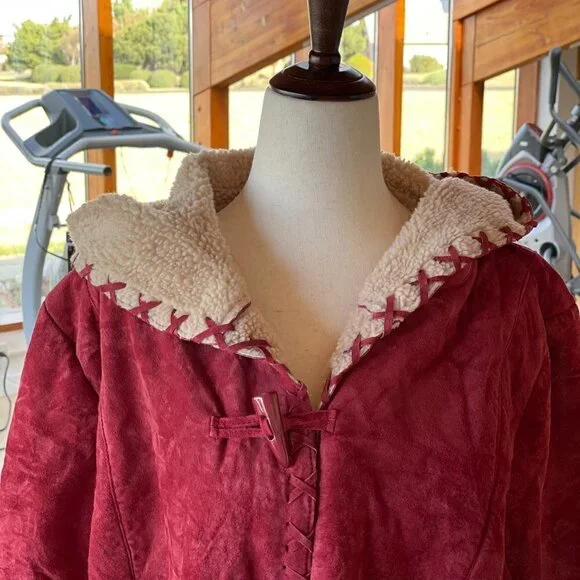 Torrid Suede Hoodie Jacket Size 2 18/20 - Picture 2 of 13